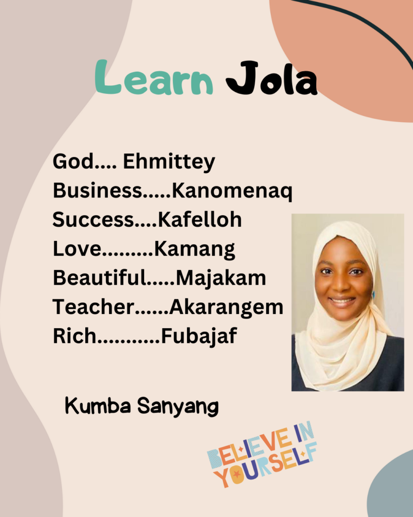 Learn Jola Vocabulary Tuesdays at Emerald Book Club