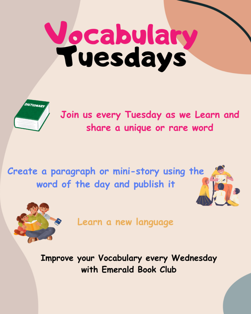 Vocabulary Tuesdays at Emerald Book Club