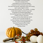 song for autumn by Mary Oliver